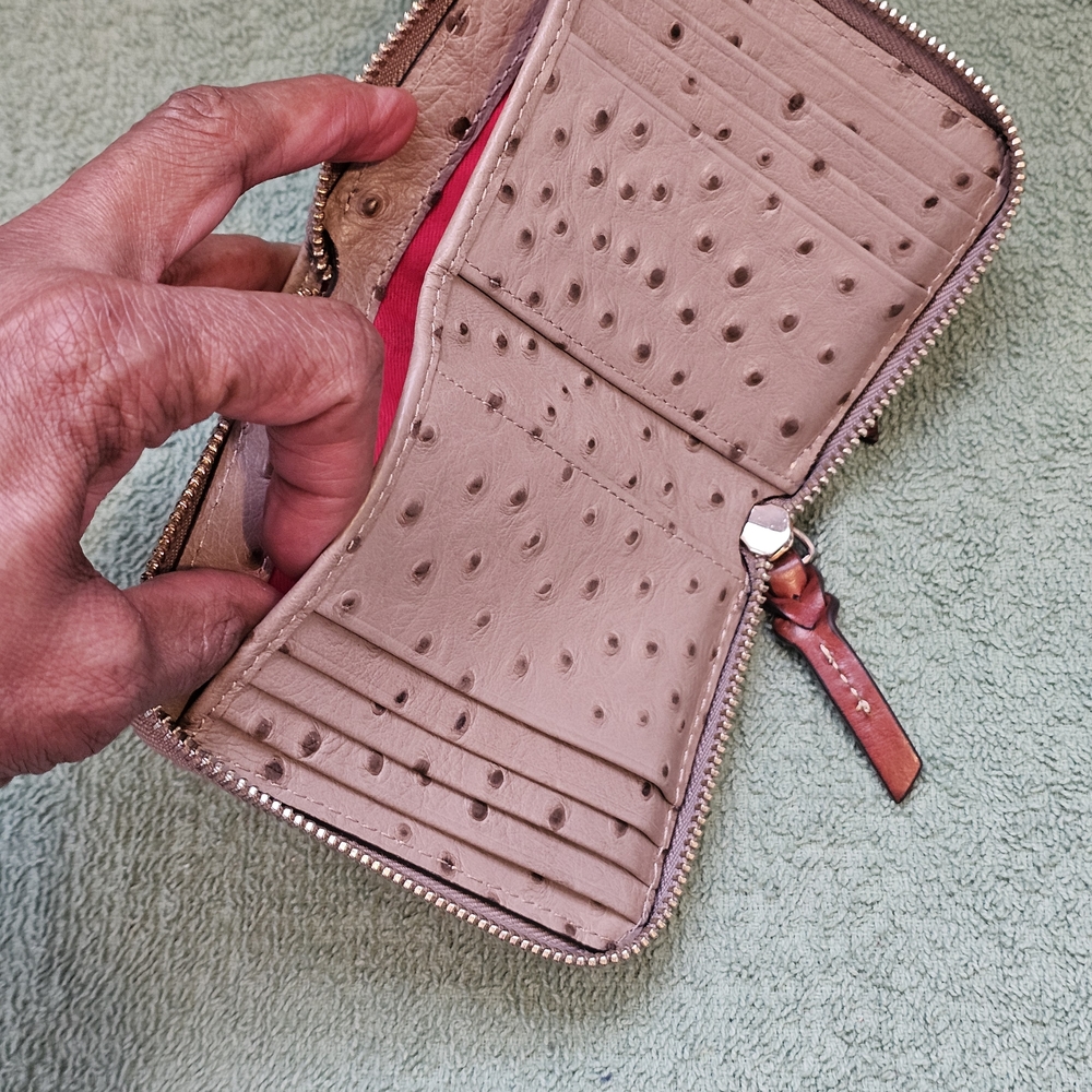 Dooney & Bourke Tan Ostrich-Print Wallet - Picture 7 of 7